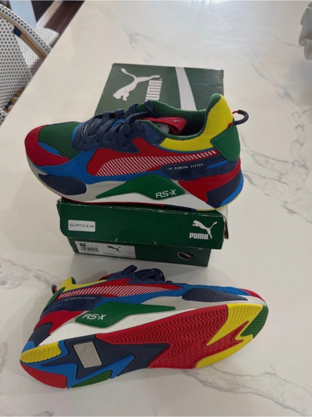 PUMA Men’s size 11 RS-X Colorblock Sneaker - Multicolor